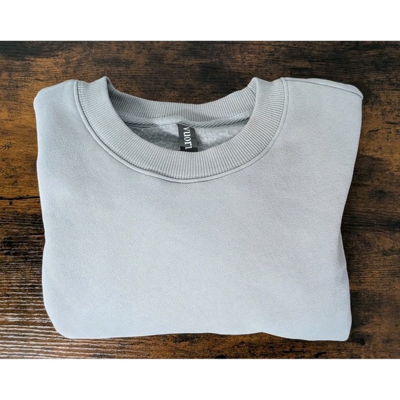 Vuori Halo Crop Crewneck Sweatshirt Gray Medium Women's VW2081 - Picture 2 of 14